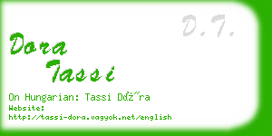 dora tassi business card